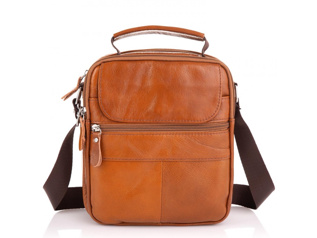 Коричневая мужская сумка через плечо Tiding Bag NM20-2611C - Royalbag