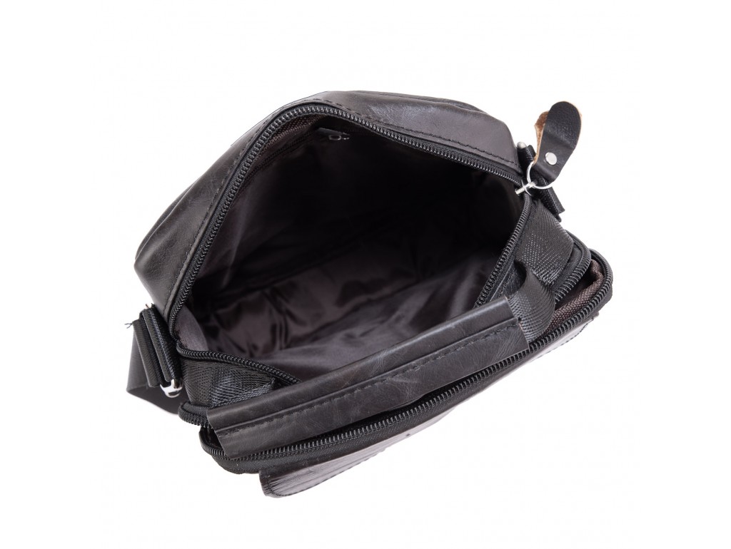 Черная мужская сумка-мессенджер Tiding Bag NM20-6021A - Royalbag