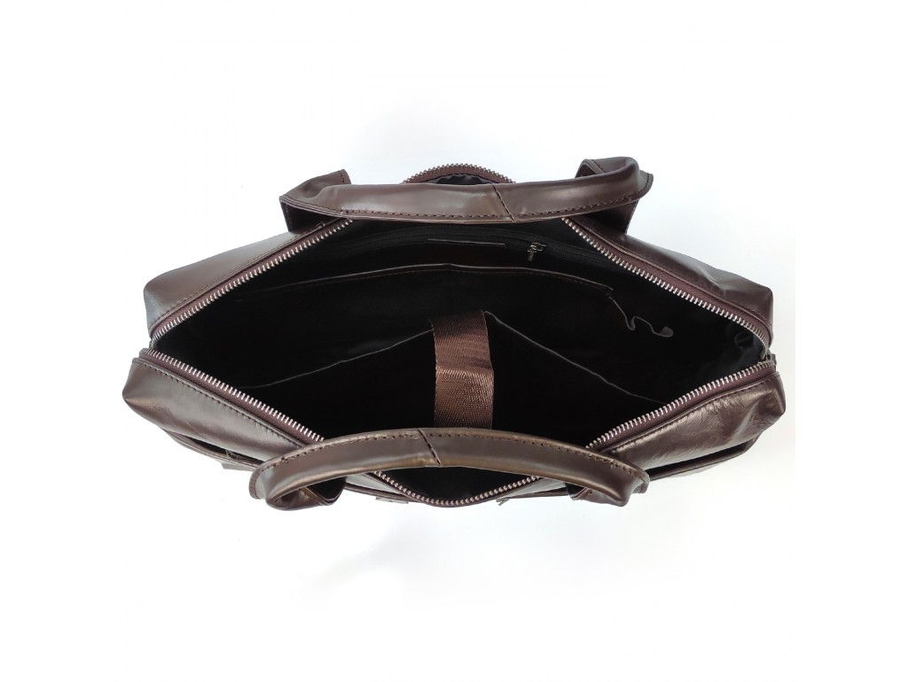 Сумка для ноутбука Tiding Bag NM20-7122C-2 из натуральной кожи коричневого цвета - Royalbag