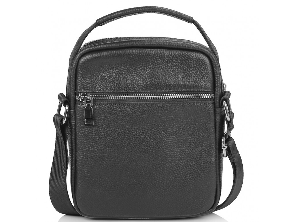 Мужская сумка через плечо черная с ручкой Tiding Bag NM23-2304A - Royalbag