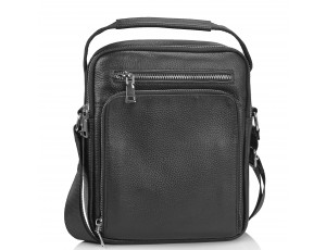 Мужская сумка-мессенджер через плечо черная Tiding Bag NM23-2305A - Royalbag