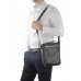 Мужская сумка-мессенджер через плечо черная Tiding Bag NM23-2305A - Royalbag Фото 3