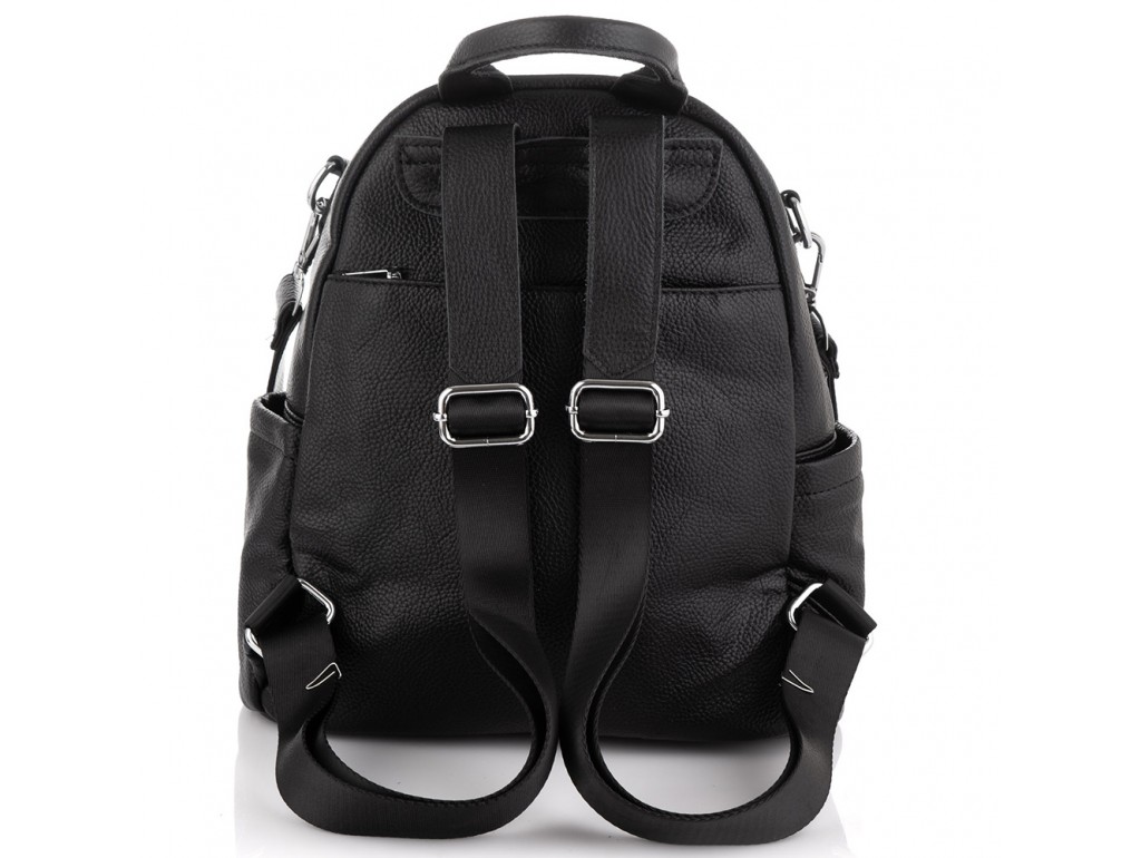 Женский черный кожаный рюкзак Olivia Leather NWBP27-002A - Royalbag