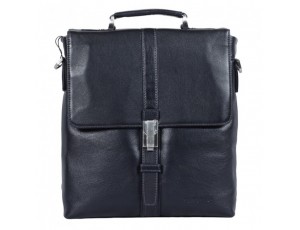 Мужская кожаная сумка Tofionno P5117-2 BLACK из гладкой кожи - Royalbag