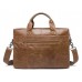 Чоловіча шкіряна сумка для ноутбука та документів світло-коричнева Tiding Bag S-M56-7122C-2 - Royalbag Фото 4