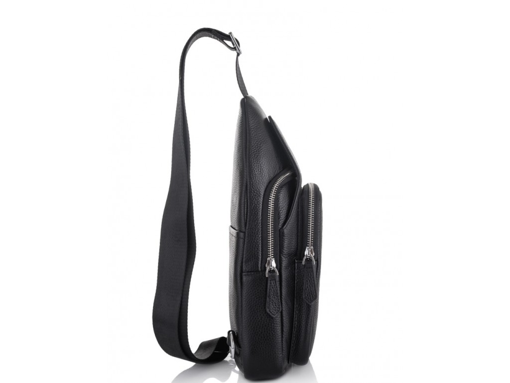 Чоловіча сумка-слінг через плече натуральна шкіра Tiding Bag SM8-681A - Royalbag