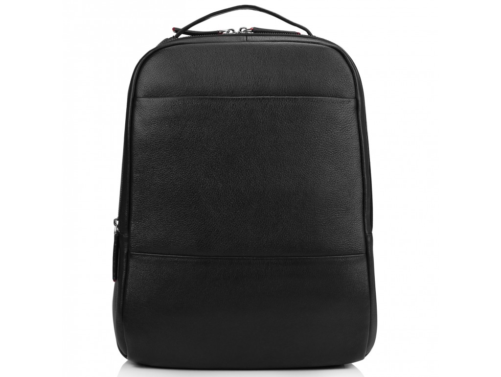 Чоловічий шкіряний чорний рюкзак для ноутбука Tiding Bag SM8-183A - Royalbag