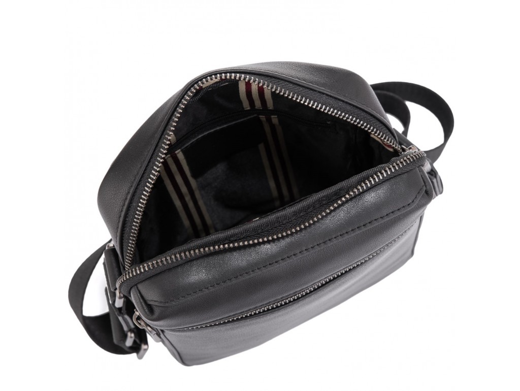 Мужская сумка через плечо черная Tiding Bag SM8-2156A - Royalbag