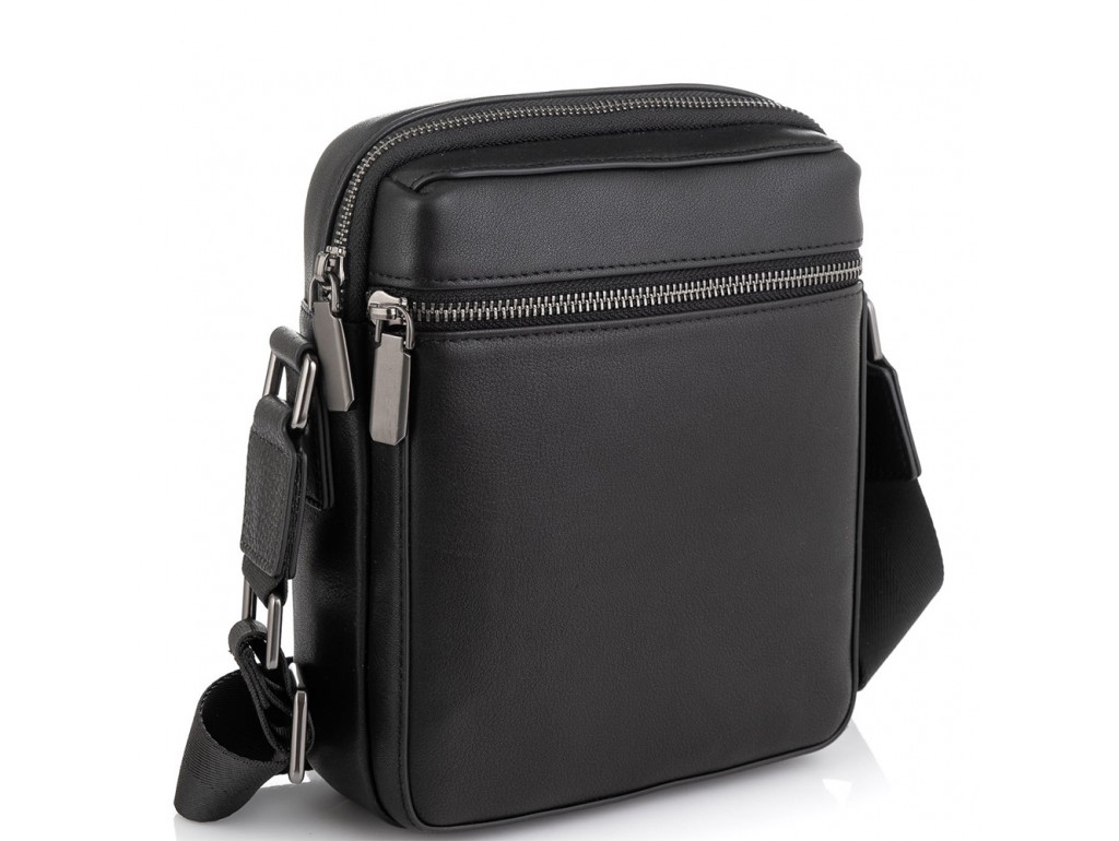 Мужская сумка через плечо черная Tiding Bag SM8-2156A - Royalbag Фото 1