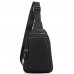 Мужской черный кожаный слинг на плечо Tiding Bag SM8-356A - Royalbag Фото 3