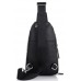 Мужская сумка-слинг кожаная черная Tiding Bag SM8-807A - Royalbag Фото 5