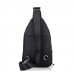 Мужская кожаная сумка-слинг черная Tiding Bag SM8-812A - Royalbag Фото 4