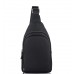 Мужская кожаная сумка-слинг черная Tiding Bag SM8-812A - Royalbag Фото 3