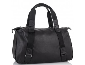 Мужская дорожная кожаная черная сумка для командировок Tiding Bag SM8-8149A - Royalbag