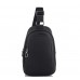 Мужская кожаная сумка-слинг черная Tiding Bag SM8-825A - Royalbag Фото 4