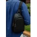 Чоловіча шкіряна сумка-слінг чорна Tiding Bag SM8-825A - Royalbag Фото 3