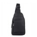 Мужская кожаная сумка-слинг черная Tiding Bag SM8-827A - Royalbag Фото 3