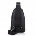 Чоловіча шкіряна сумка-слінг чорна Tiding Bag SM8-827A - Royalbag Фото 4