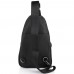 Мужская кожаная сумка-слинг черная Tiding Bag SM8-853A - Royalbag Фото 4