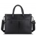 Классическая мужская черная кожаная сумка Tiding Bag SM8-8990-1A - Royalbag Фото 4