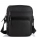 Мужская кожаная сумка через плечо черная Tiding Bag SM8-909A - Royalbag Фото 3