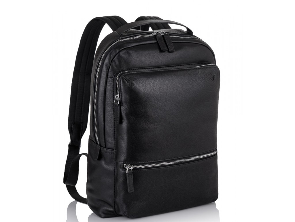 Мужской кожаный городской рюкзак для ноутбука Tiding Bag SM8-9597-3A - Royalbag Фото 1