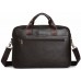 Деловая кожаная сумка для документов и ноутбука коричневая Tiding Bag A25-1131C - Royalbag Фото 6