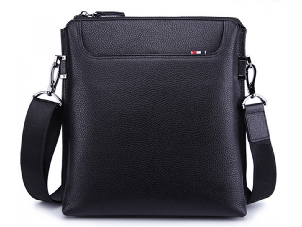 Каркасная мужская наплечная сумка натуральная кожа Tiding Bag A25F-8868A - Royalbag Фото 1