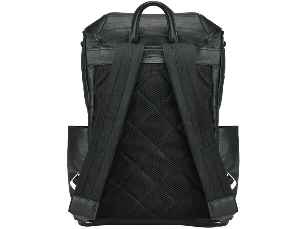 Рюкзак мужской кожаный черный Tiding Bag B3-174A - Royalbag