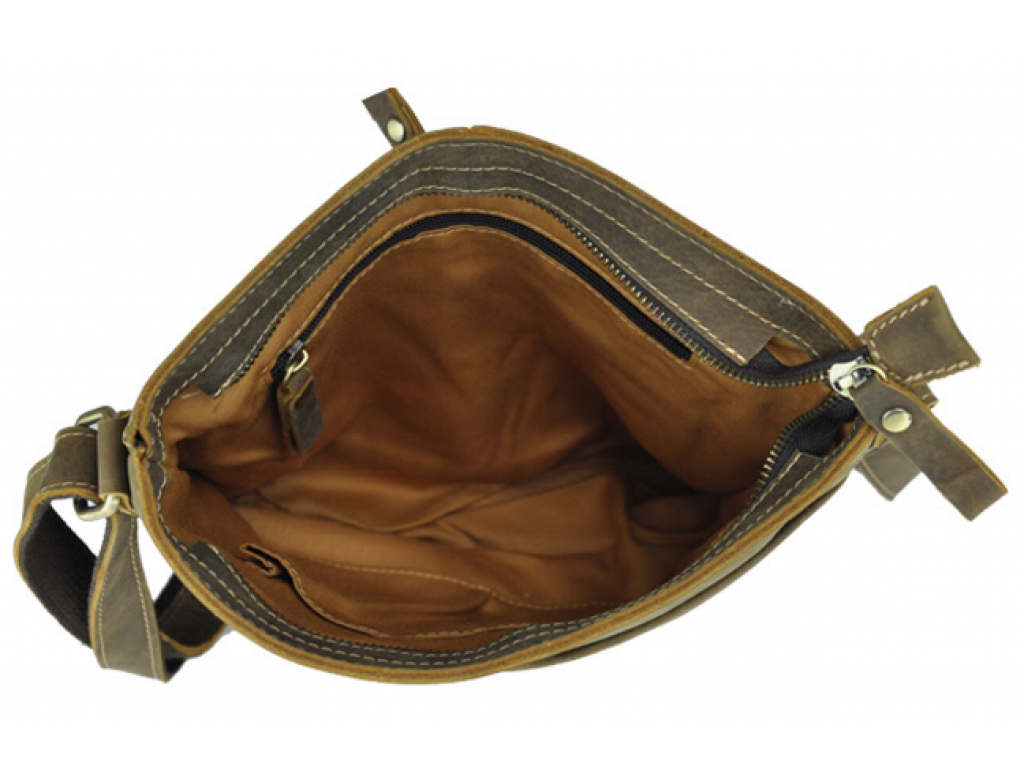 Сумка через плечо мужская кожаная crazy horse Tiding Bag G1166B - Royalbag