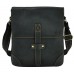 Мужская сумка-планшет через плечо из черной матовой кожи Tiding Bag G1177A-1 - Royalbag Фото 5