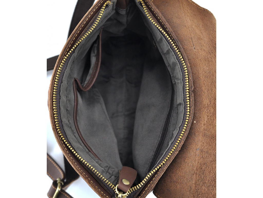 Сумка мужская через плечо средняя из винтажной кожи Tiding Bag G1177B - Royalbag