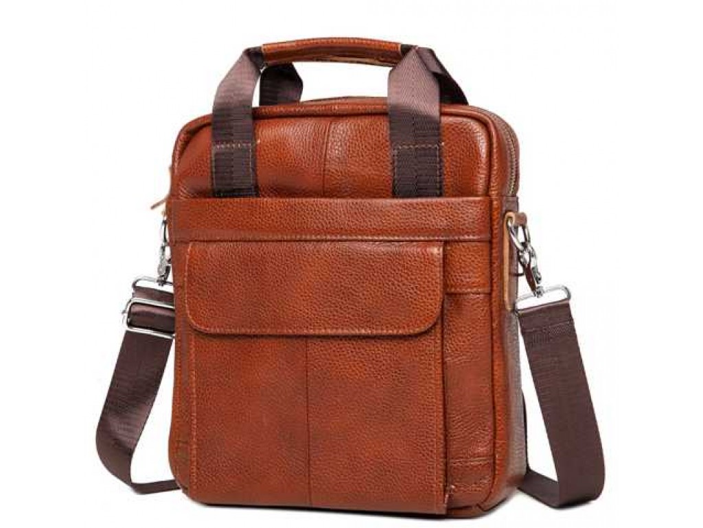 Уценка! Мужская кожаная сумка через плечо Tiding Bag M38-8861LB-5 - Royalbag