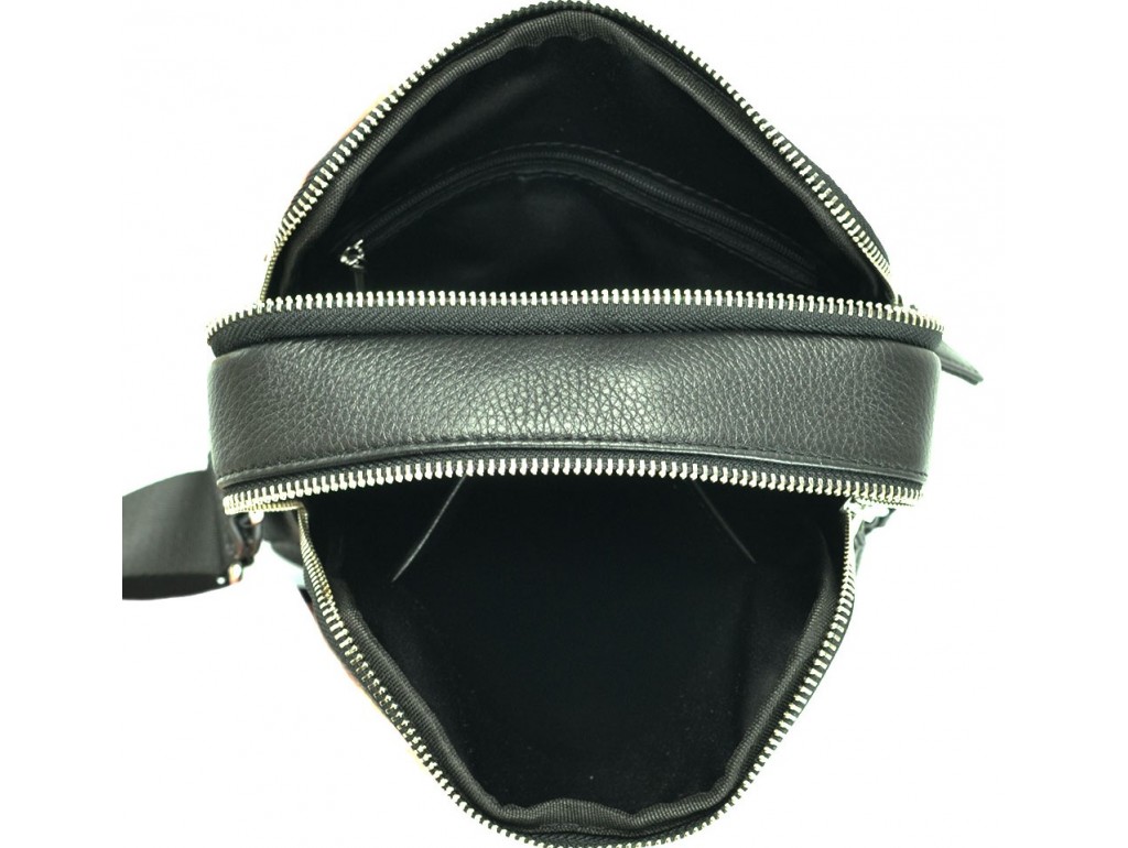 Сумка на плечо мужская кожаная черная Tiding Bag NA50-5202A - Royalbag