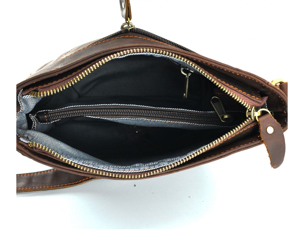 Мужской мессенджер через плечо натуральная кожа Tiding bag NM15-0016R - Royalbag