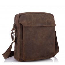 Мужская кожаная сумка через плечо в винтажном стиле Tiding Bag t0022R - Royalbag Фото 2