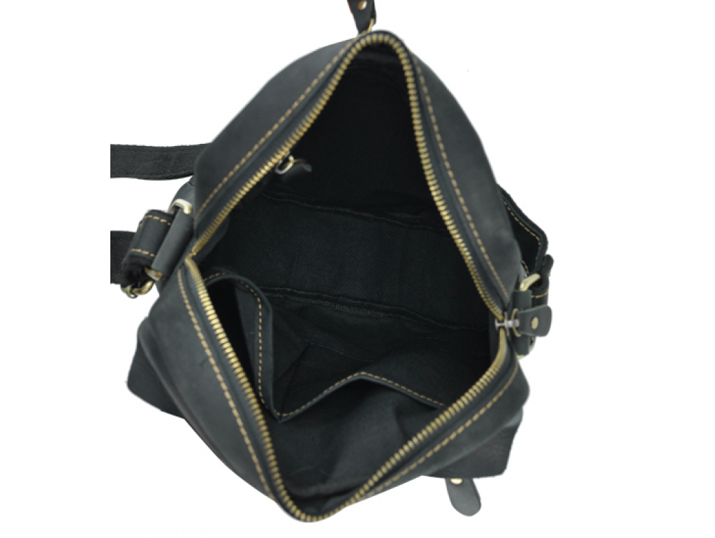 Мужская кожаная сумка через плечо crazy horse Tiding Bag t0022A - Royalbag