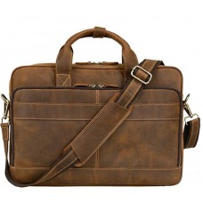 Сумка для ноутбука мужская с кожаным ремнем Tiding Bag t0033 - Royalbag Фото 2