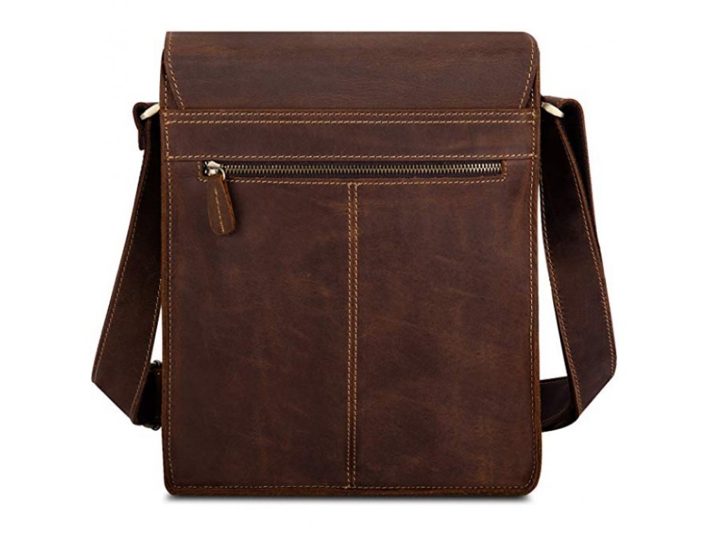 Сумка-планшет мужская каркасная кожаная Tiding Bag t0034 - Royalbag