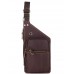 Мужской кожаный слинг в винтажном стиле коричневый Tiding Bag t0035 - Royalbag Фото 4
