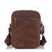 Мужская сумка на плечо коричневая кожаная Tiding Bag t0036 - Royalbag Фото 5