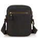 Мужская сумка на плечо черная кожаная Tiding Bag t0036A - Royalbag Фото 4