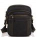 Мужская сумка на плечо черная кожаная Tiding Bag t0036A - Royalbag Фото 3