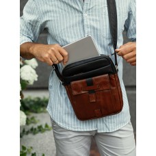 Мужская кожаная сумка через плечо Tiding Bag t0037 - Royalbag