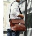 Стильный мужской кожаный коричневый портфель Tiding Bag t0041 - Royalbag Фото 3