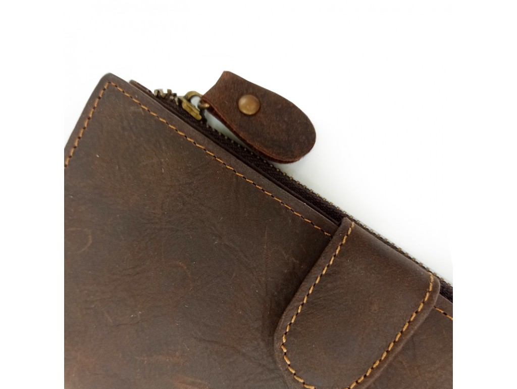 Портмоне мужское коричневое Tiding Bag t0049 - Royalbag