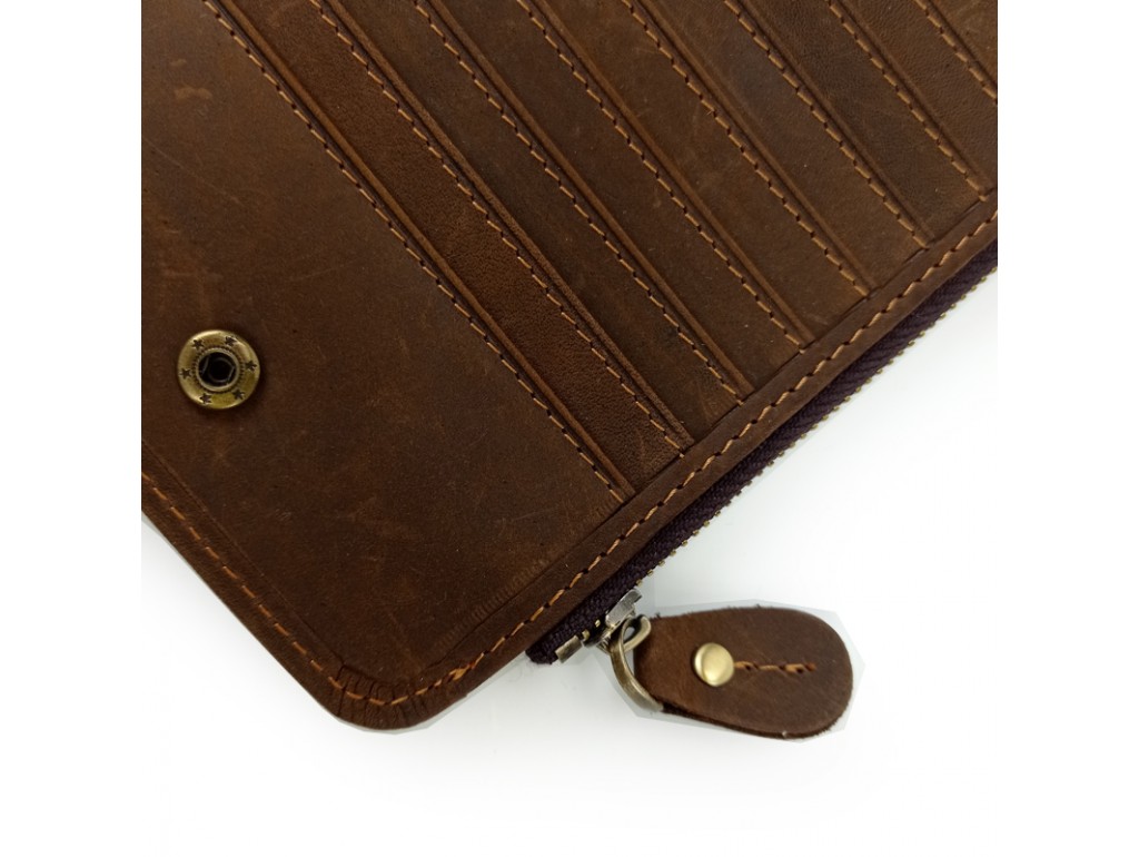 Портмоне мужское коричневое Tiding Bag t0052 - Royalbag