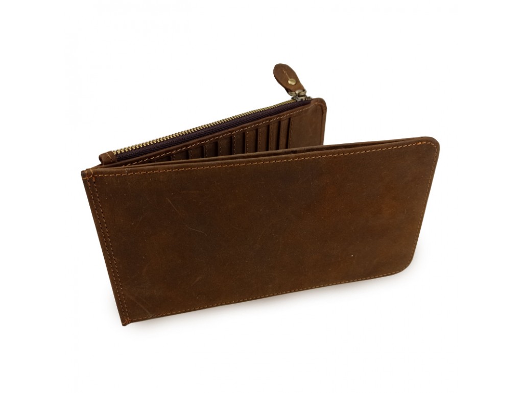Портмоне мужское коричневое Tiding Bag t0052 - Royalbag
