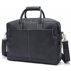 Мужская кожаная сумка-портфель для ноутбука воловья Tiding Bag t1019RA  - Royalbag Фото 2