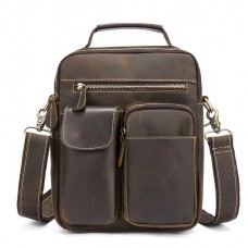 Мужская сумка-барсетка кожаная с ручкой и съемным ремнем Tiding Bag t1171 - Royalbag Фото 2